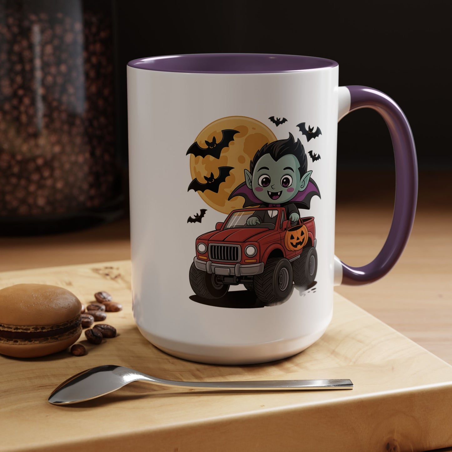 Halloween Mug - Driving Vampire
