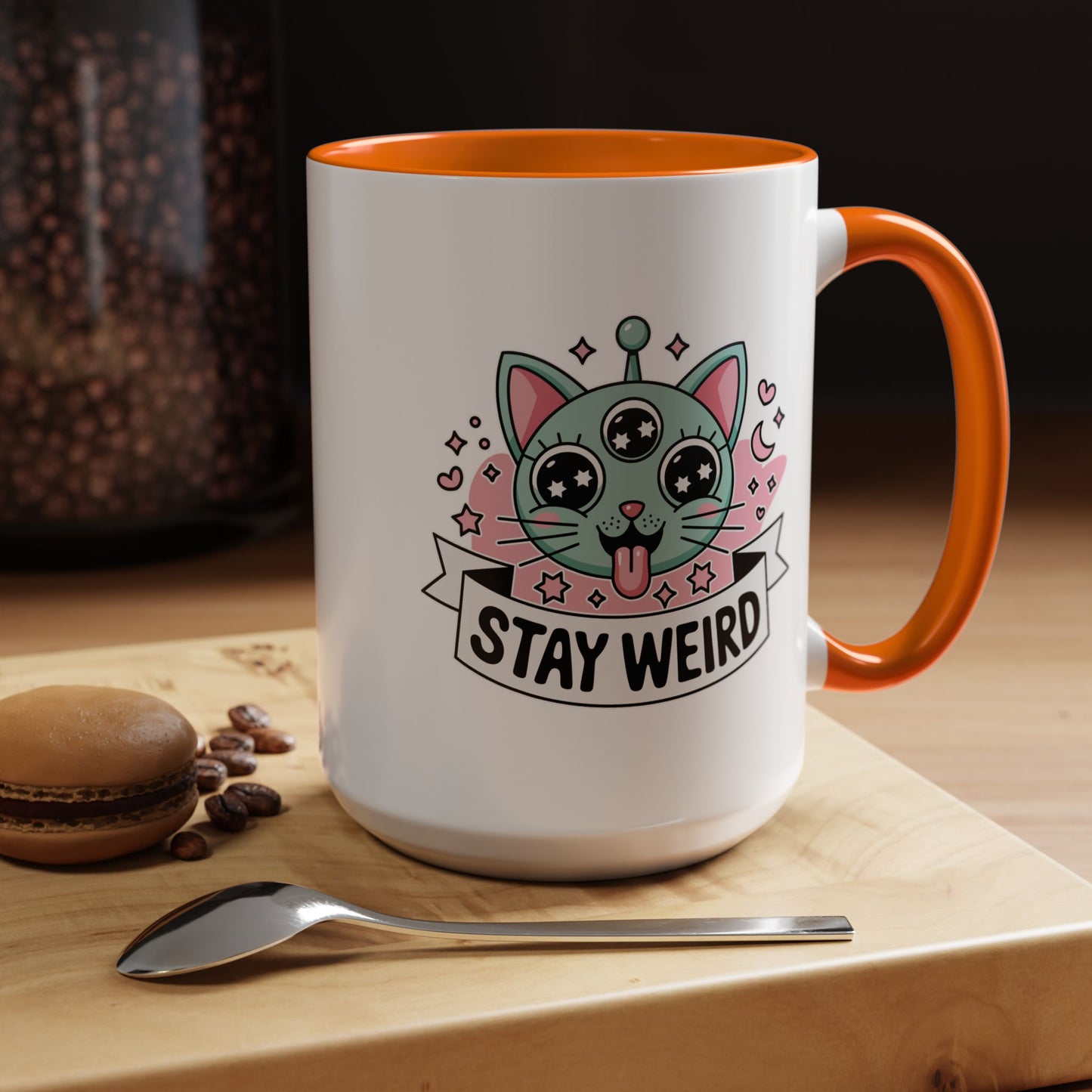 Alien Mug - Stay Weird Alien Cat