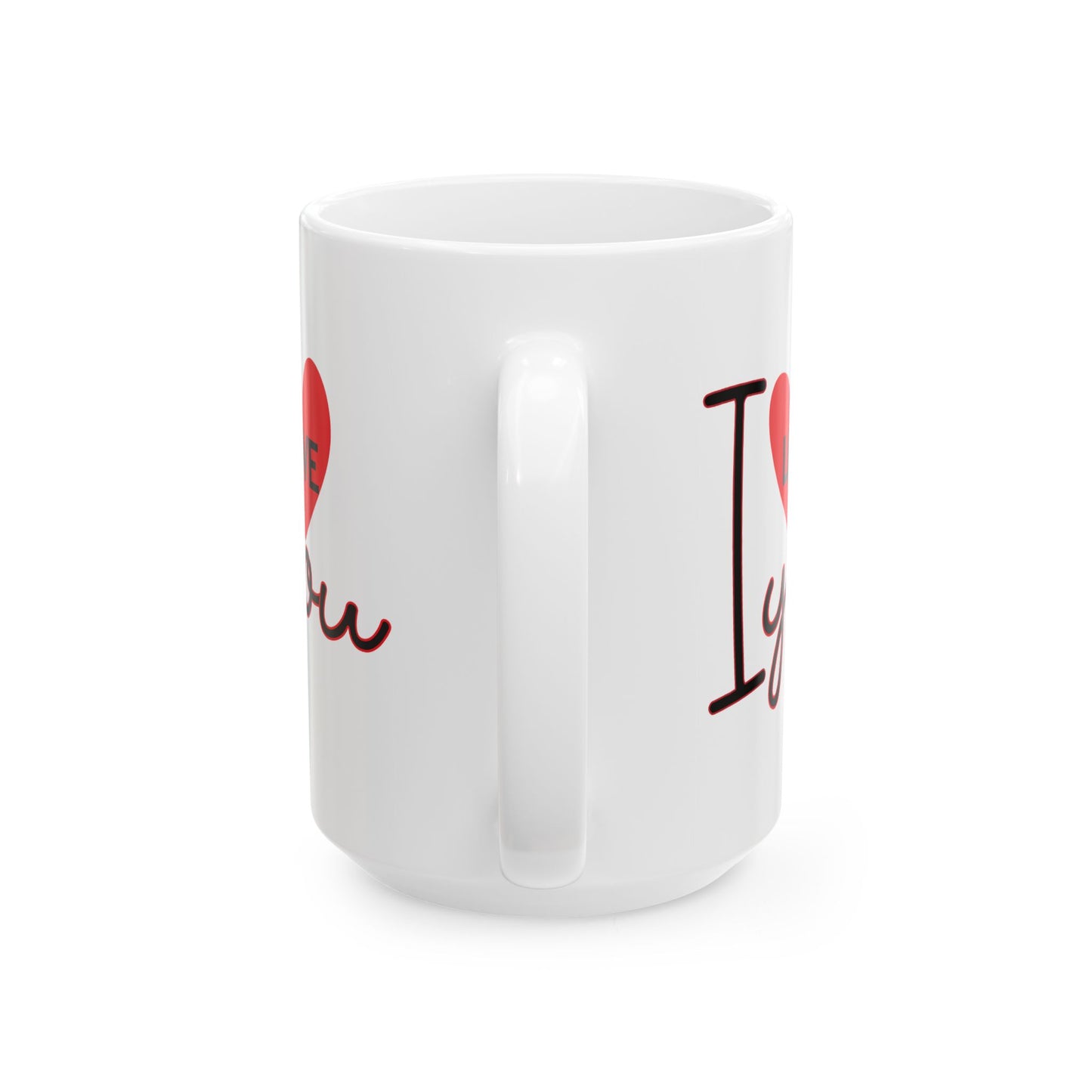 Valentine's Day Mug - I Love You Heart Graphic