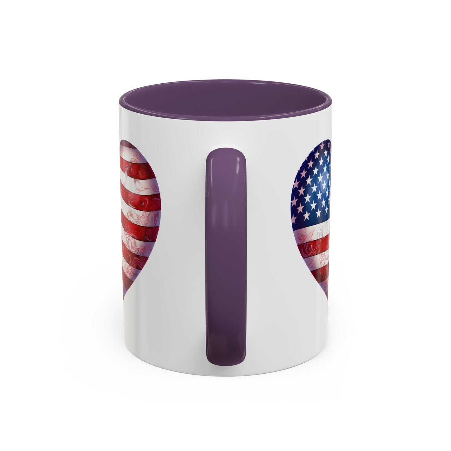 4th of July Mug - Heart American Flag