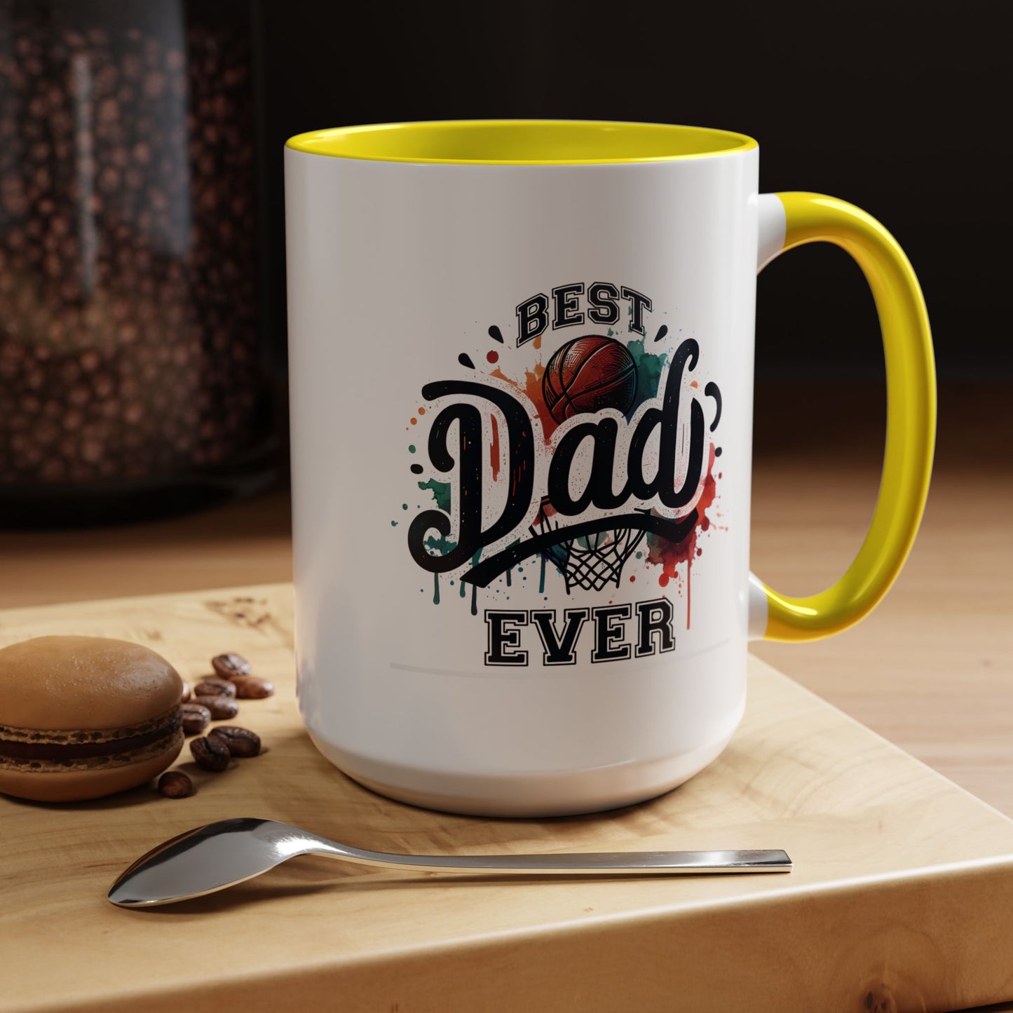 Father's Day Mug - Best Dad Ever Basketball
