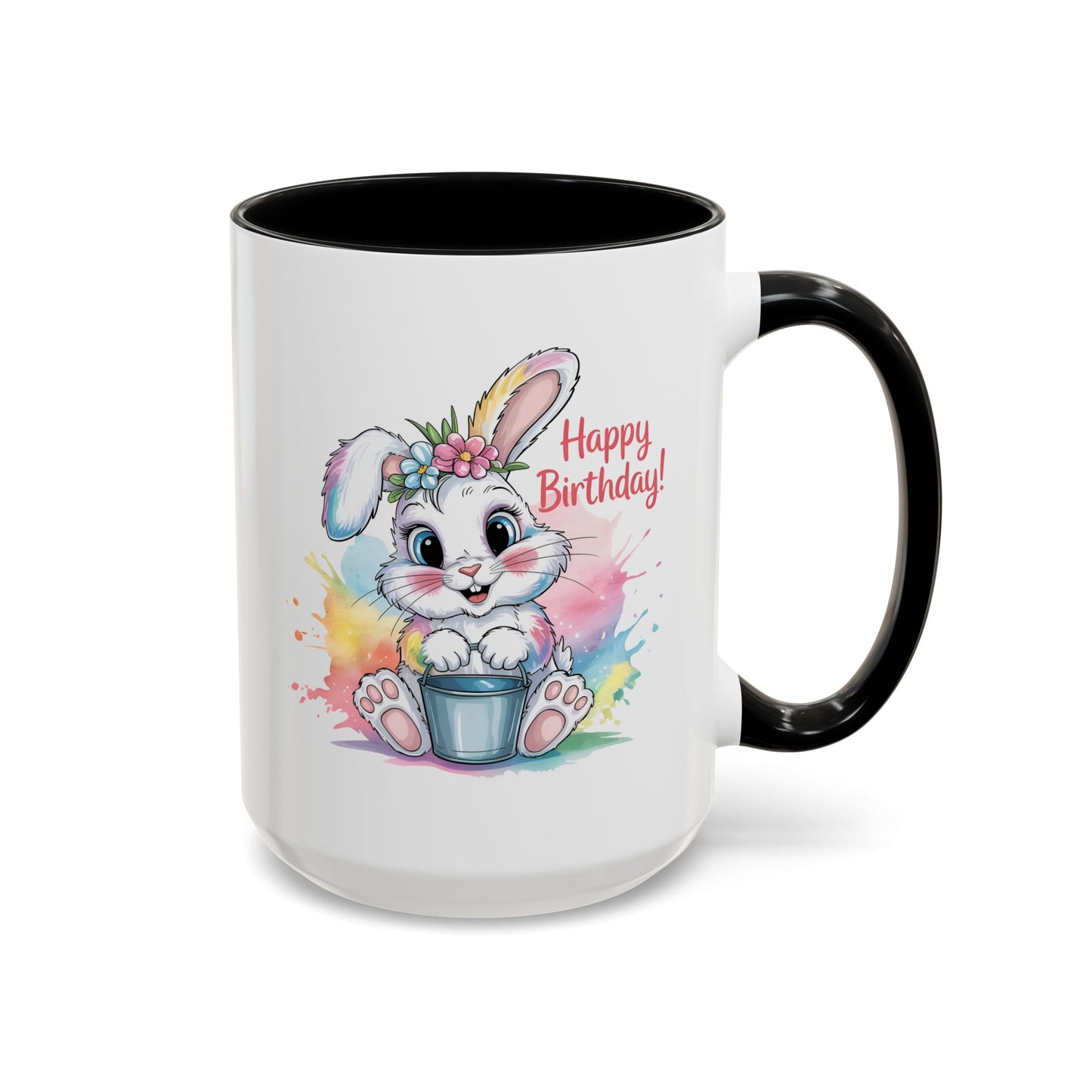 Birthday Mug - Happy Birthday Cute Bunny