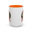 Christmas Mug - Merry Christmas Red Text Cat Presents Wreath