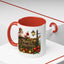 Christmas Mug - Merry Christmas Gold Text Santa Point Ornaments
