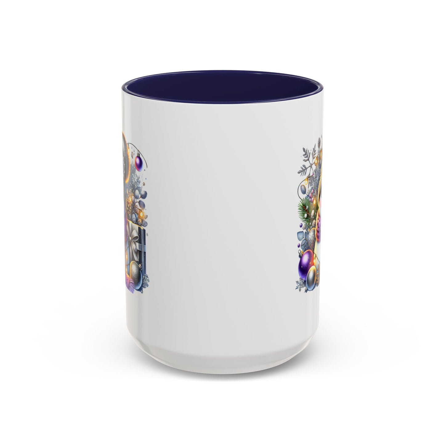 Christmas Mug - Purple and Silver Snowman
