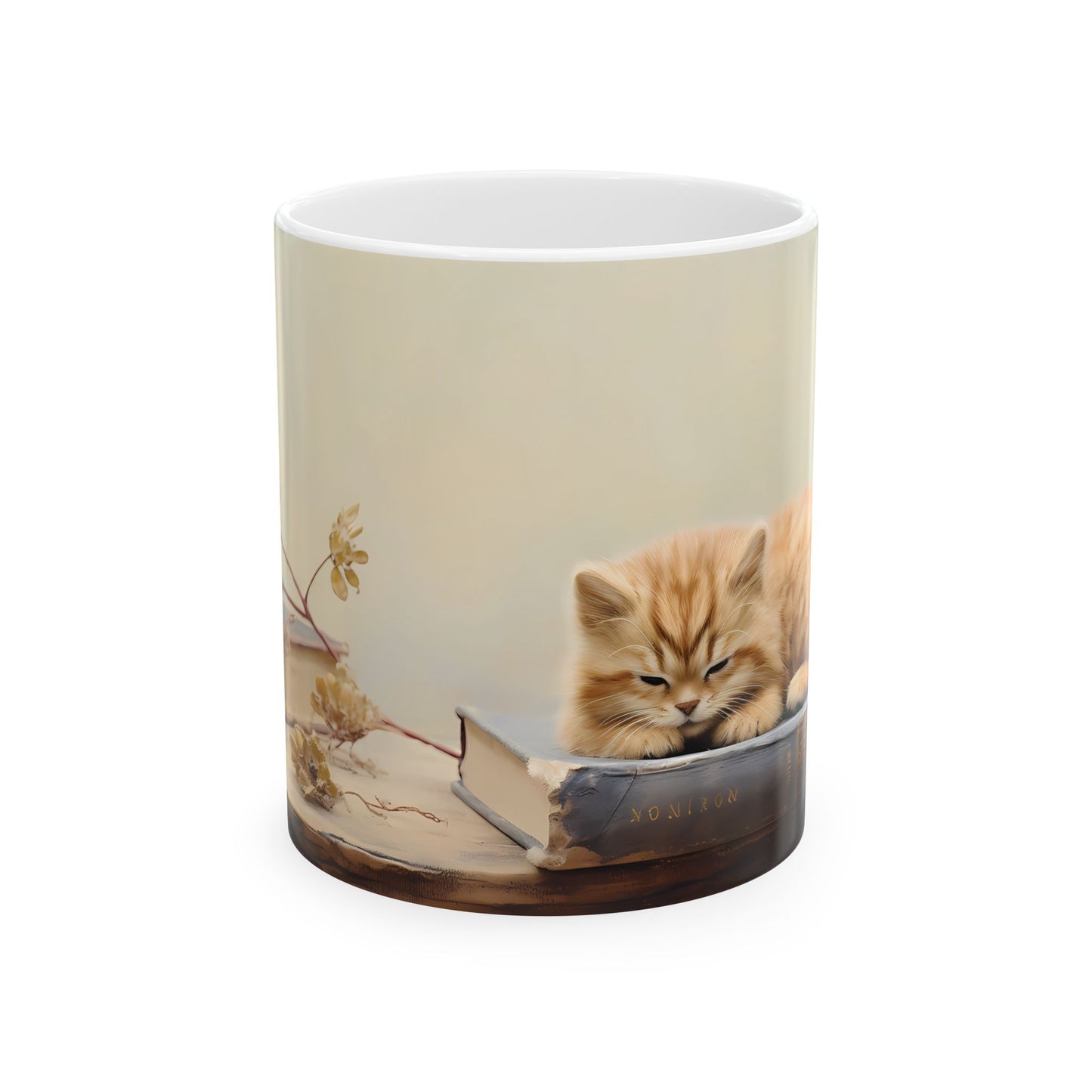 Artistic Mug - Felted Cat 3