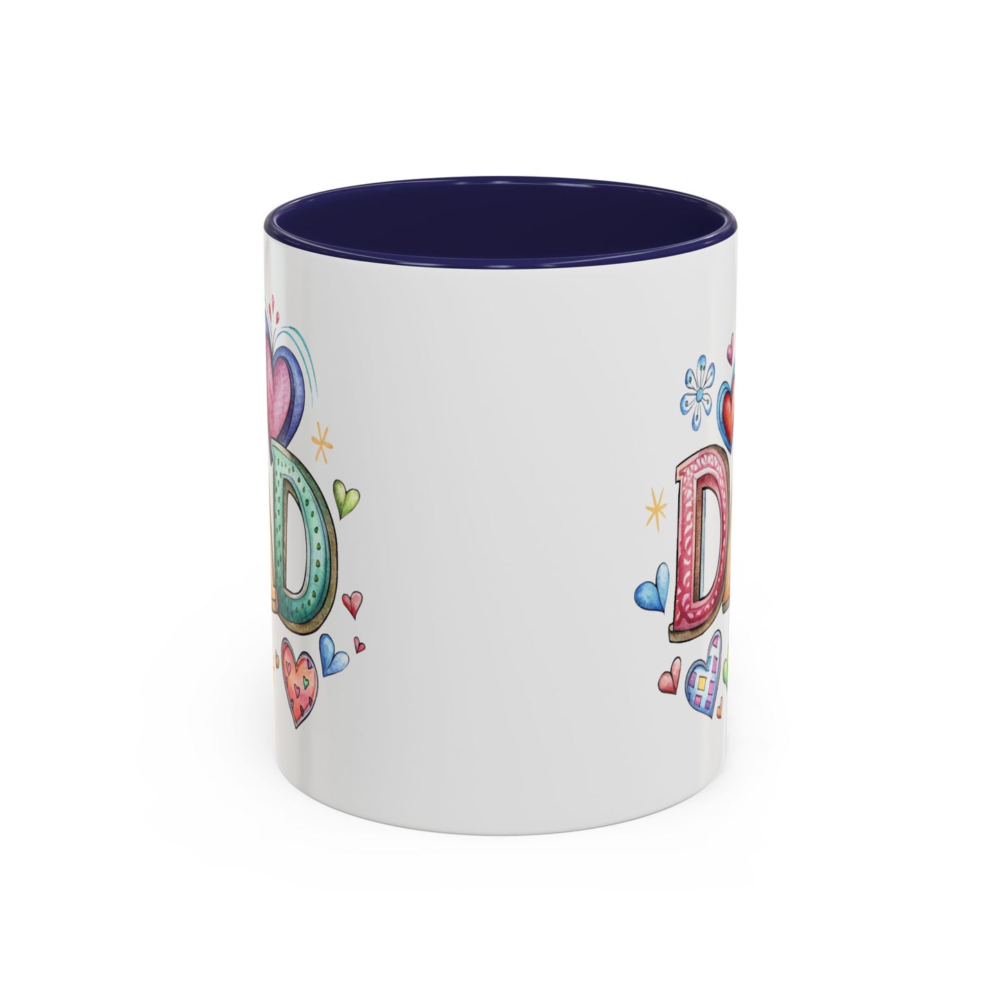 Father's Day Mug - Dad Hearts