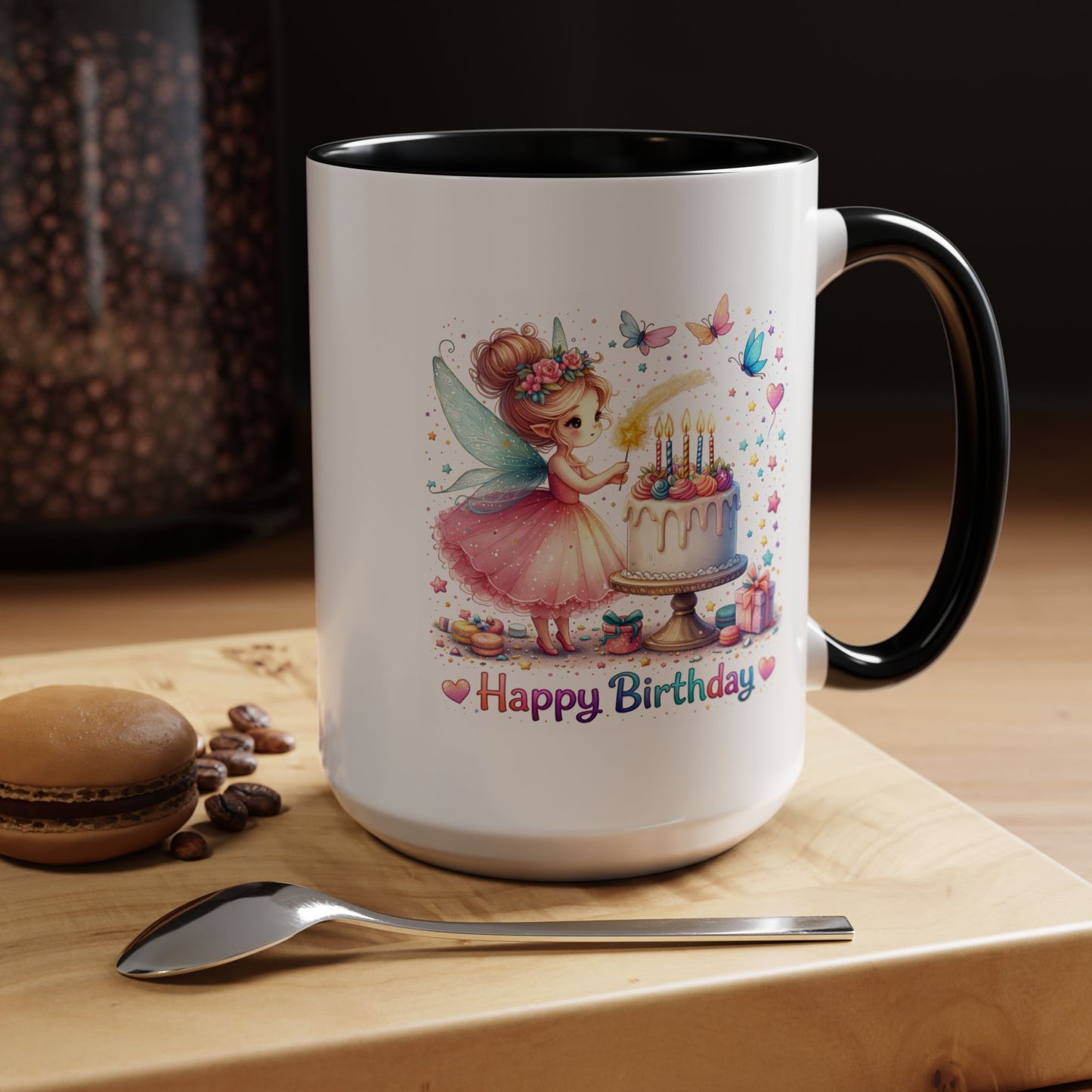Birthday Mug - Fairy Butterflies