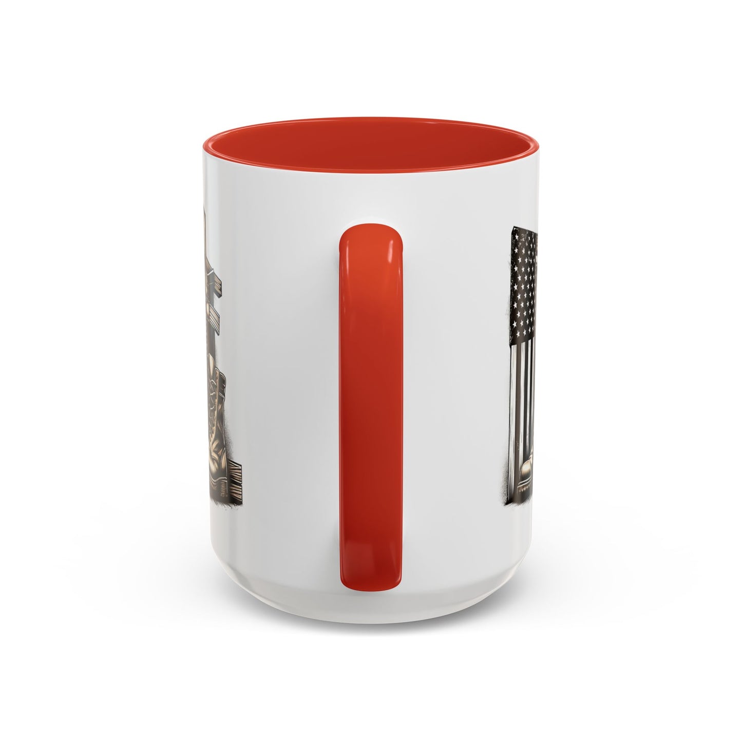 4th of July Mug - Fallen Soldier Boots Flag