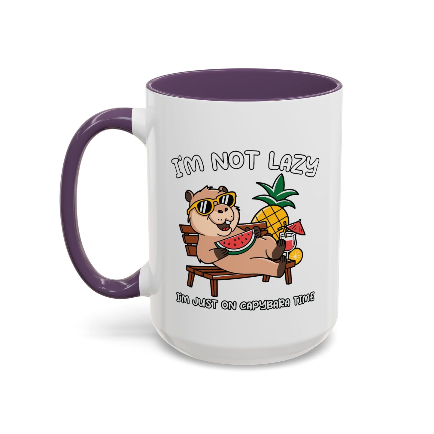 Humor Mug - I'm Not Lazy Capybara