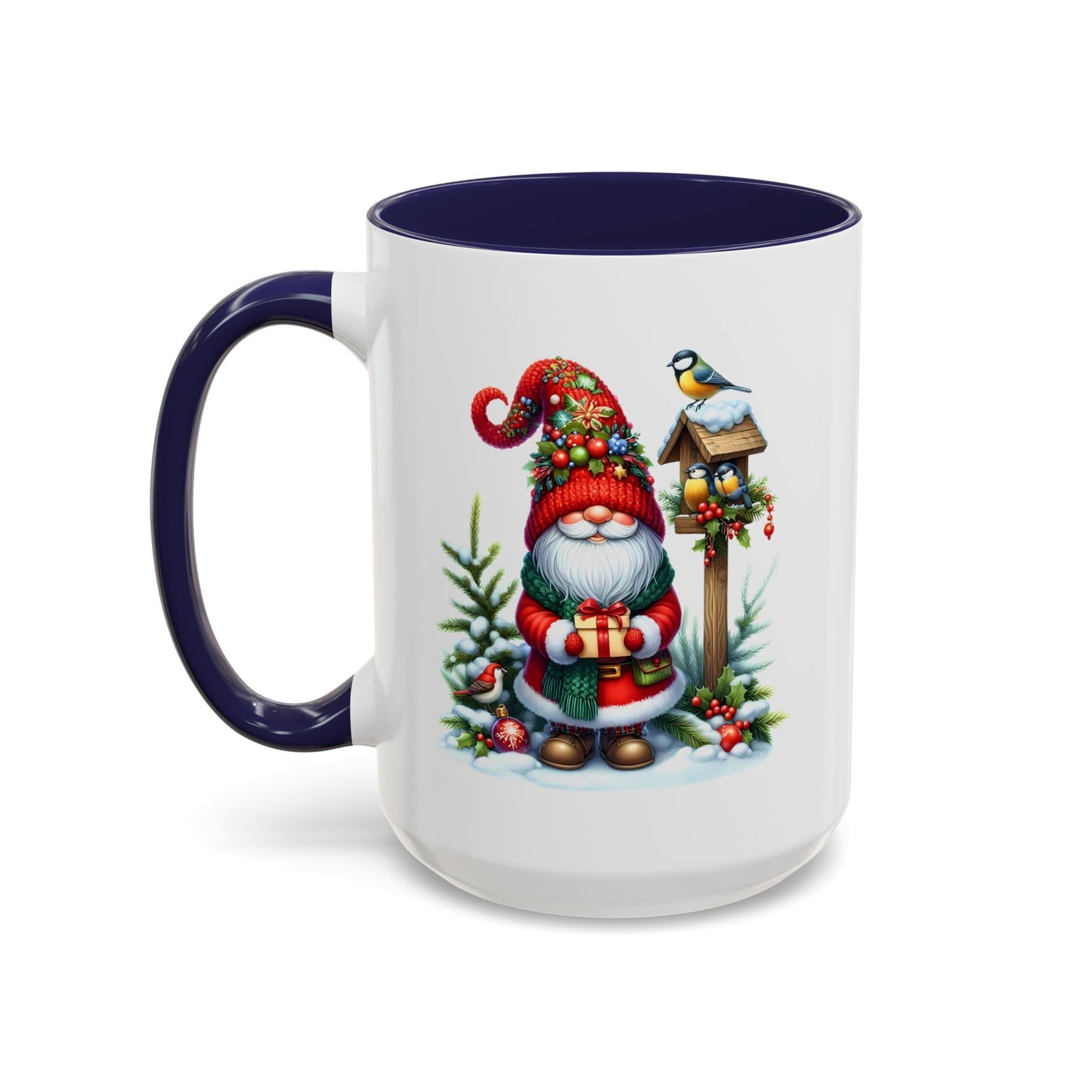 Christmas Mug - Gnome and Birds