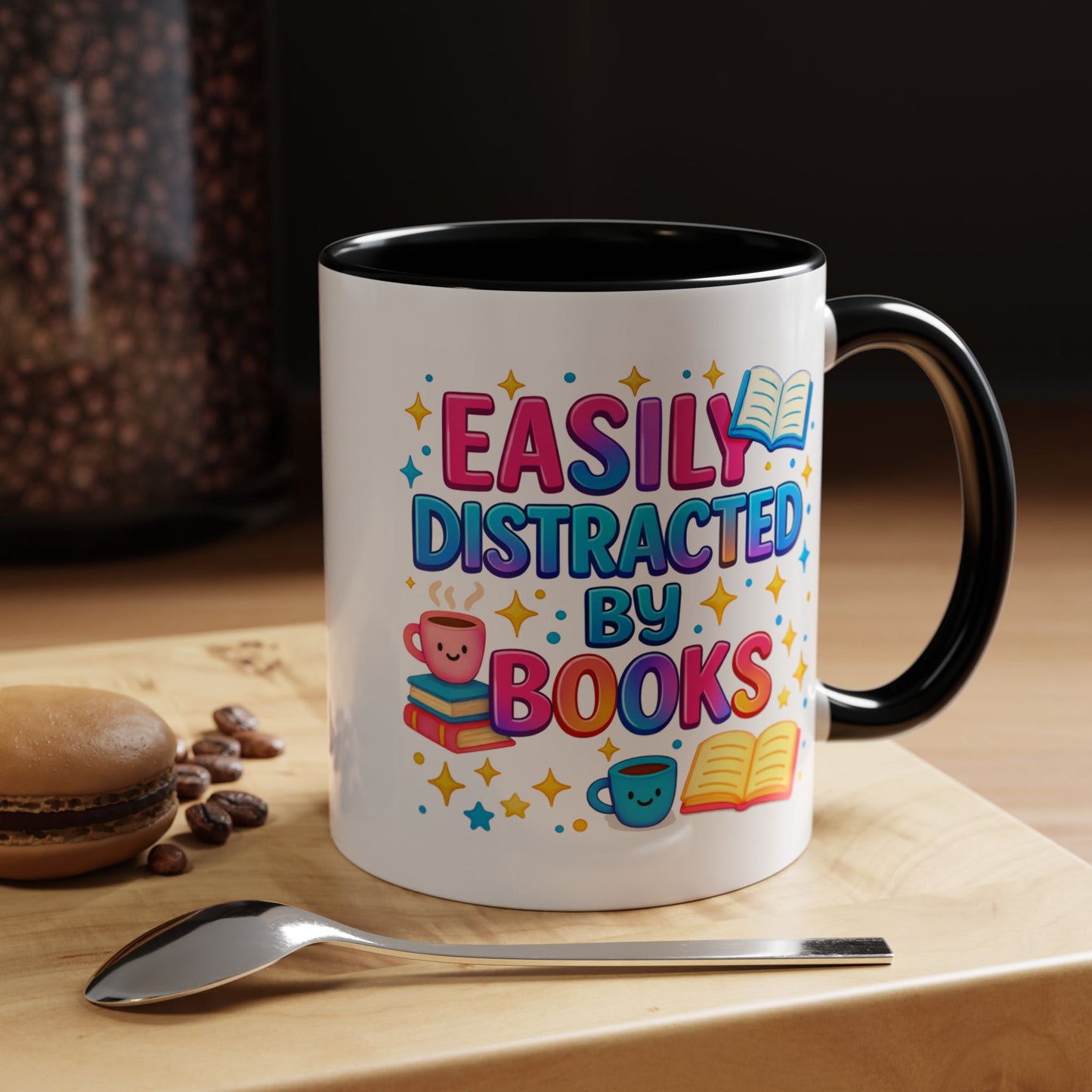 Humor Mug - Easily Distracted By Books
