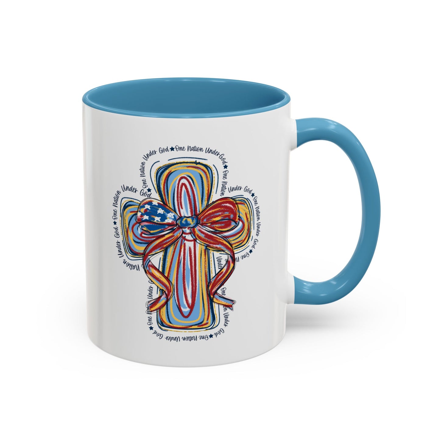 4th of July Mug - Christian Cross Bow