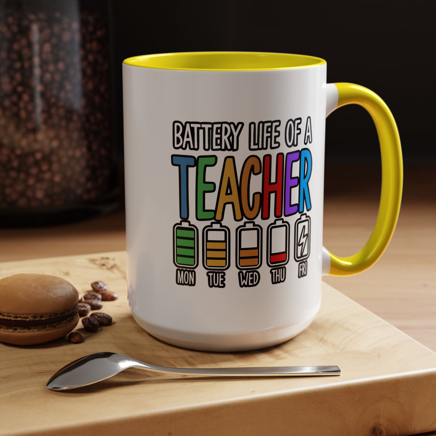 Office Mug - Battery Life of a Teacher
