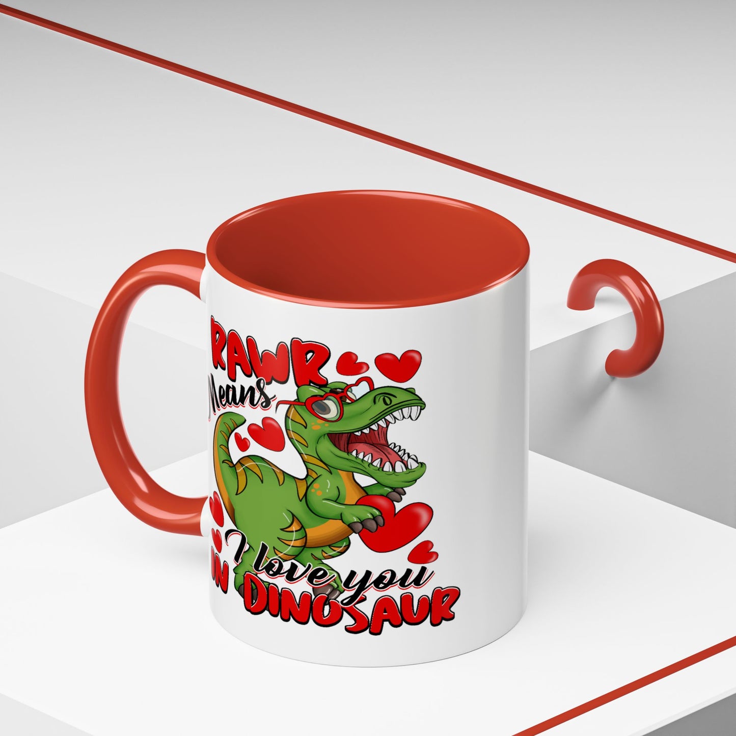 Anniversary Mug - Rawr Means I Love You