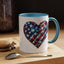 4th of July Mug - USA Sparkle Heart