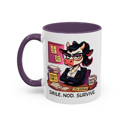Office Mug - Smile Nod Survive