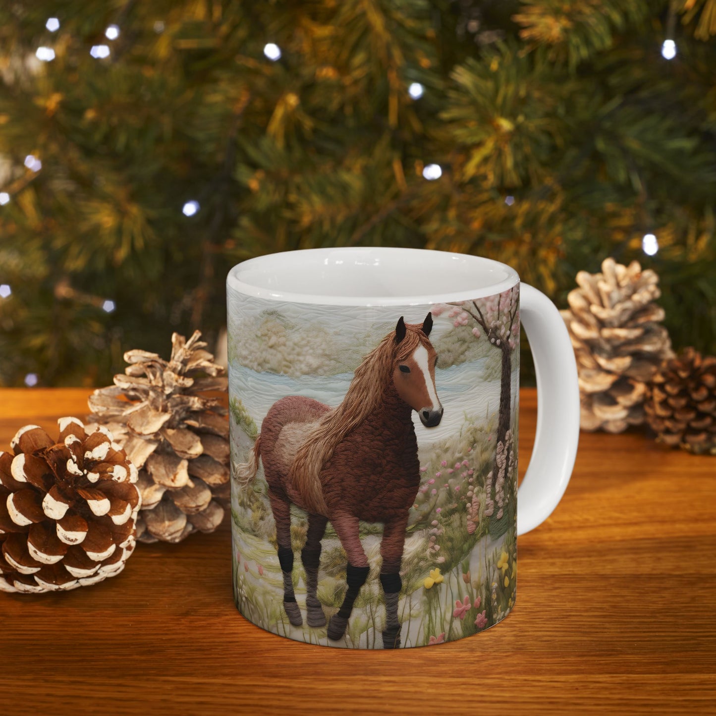 Artistic Mug - Felted Horse