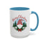 Christmas Mug - Merry Christmas Red Text Gnome Bow Tree