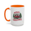Christmas Mug - Merry Christmas Red & White Camper