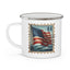 4th of July Mug - American Flag Stamp