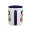 Christmas Mug - Merry Christmas Red Yellow & Green Text Green & Red Hat
