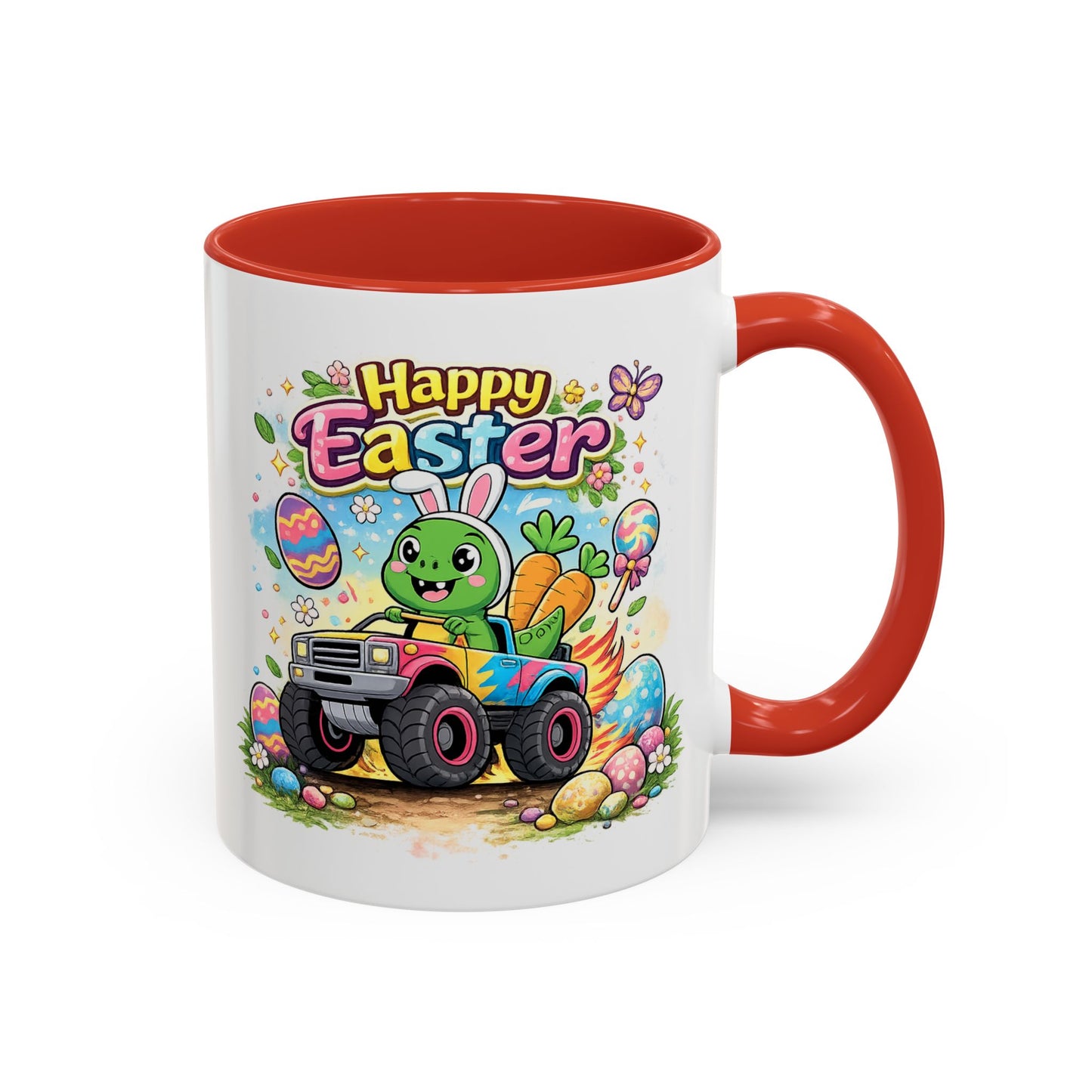 Easter Mug - Dinosaur Monster Truck