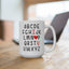 Anniversary Mug - I Love You Alphabet