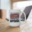 Birthday Mug - Happy Birthday Red White & Black Text