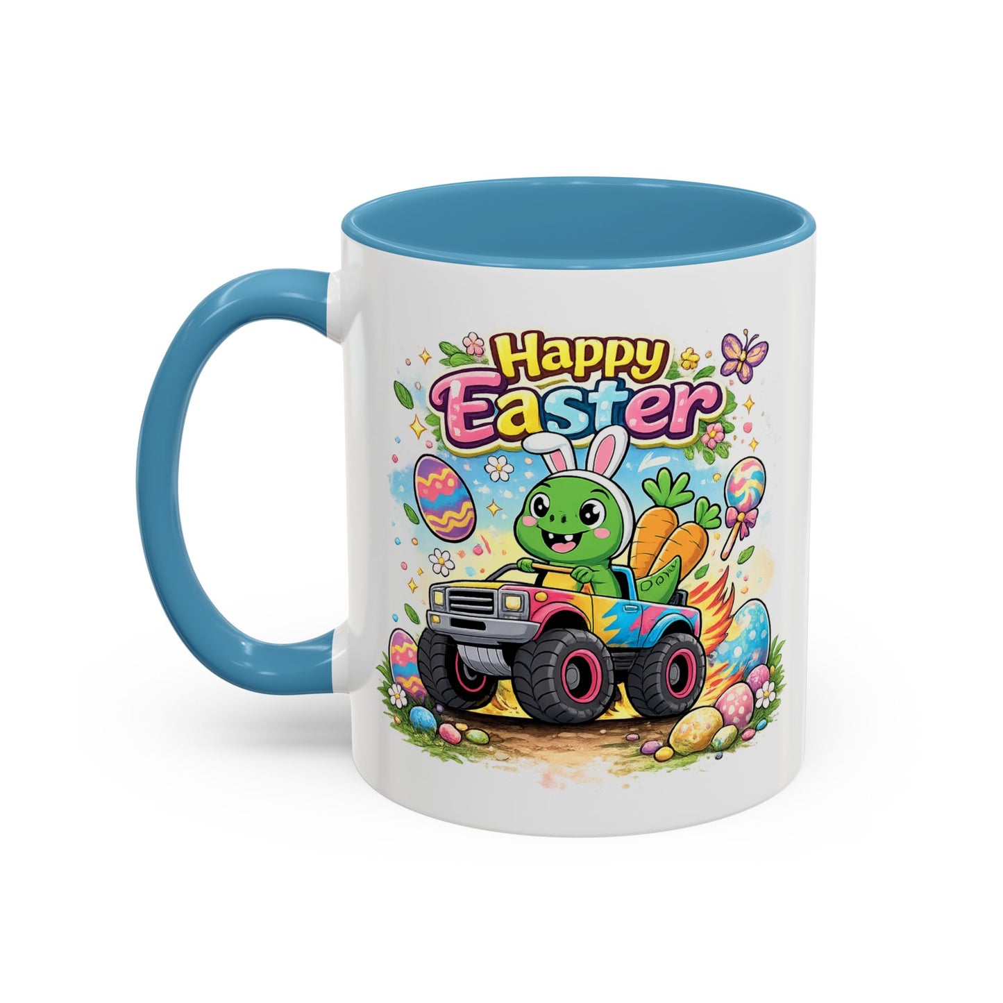 Easter Mug - Dinosaur Monster Truck