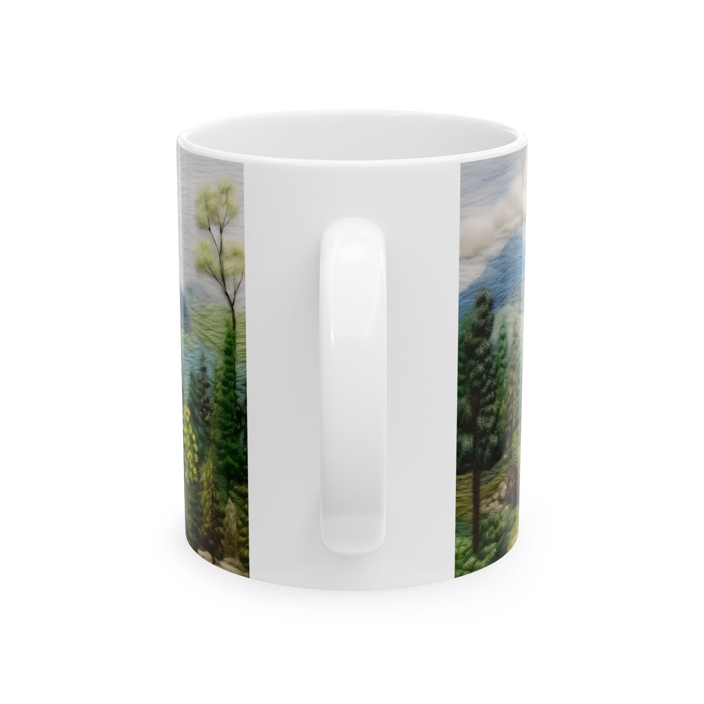 Artistic Mug - Felted Landscape 3