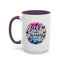Wellness Mug - Love More Worry Less Circle