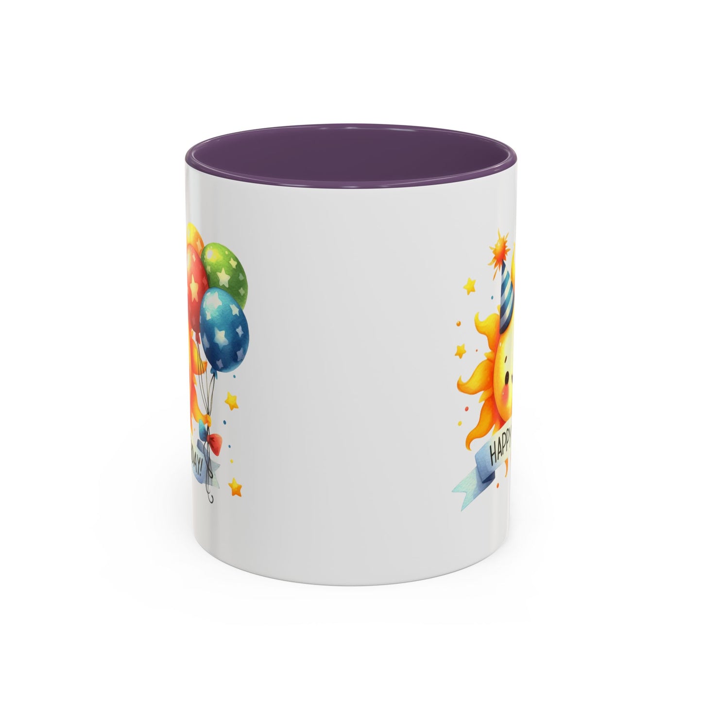 Birthday Mug - Happy Birthday Sun & Balloons