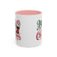 Christmas Mug - Merry Christmas Green & Red Text Star Candy Cane Stocking Snowflake