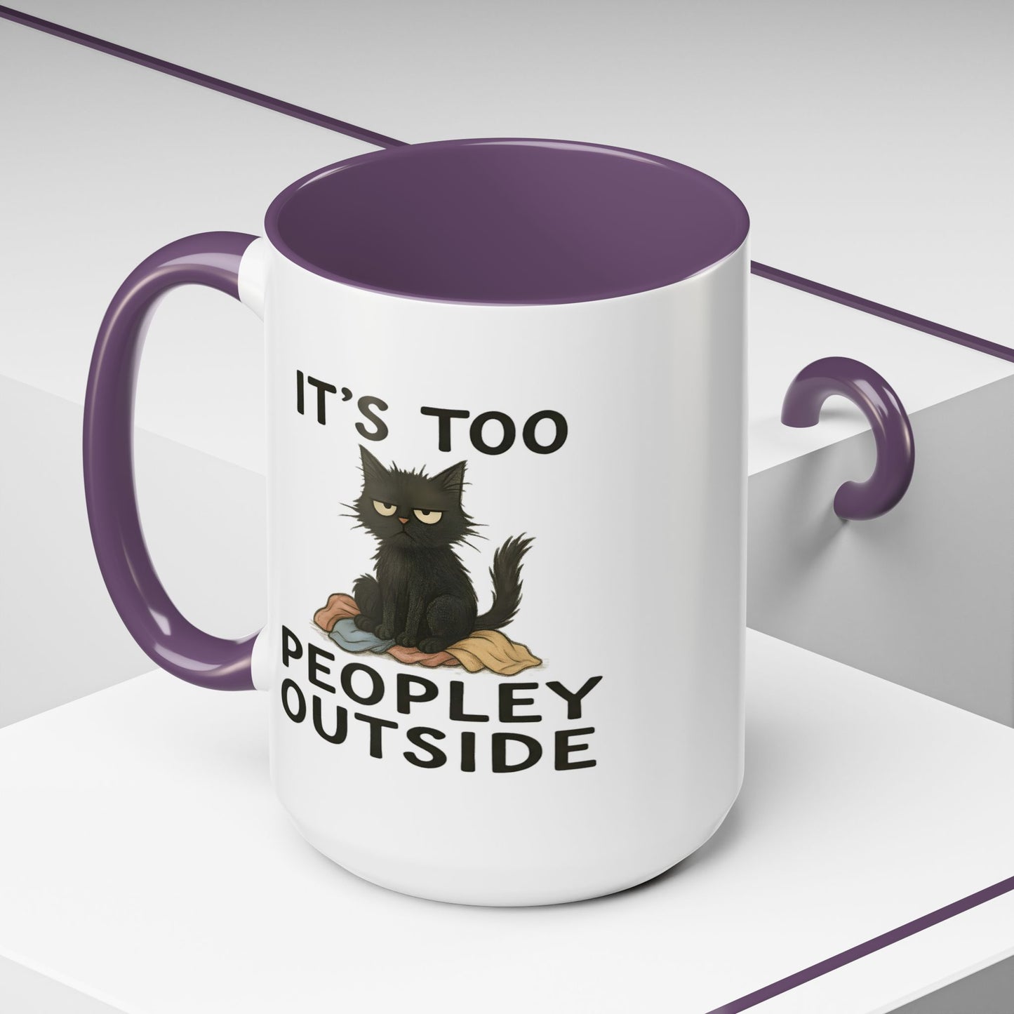 Animal Mug - It's Too Peopley Outside