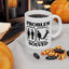 Humor Mug - Problem Solved - Girl Kicks Boy