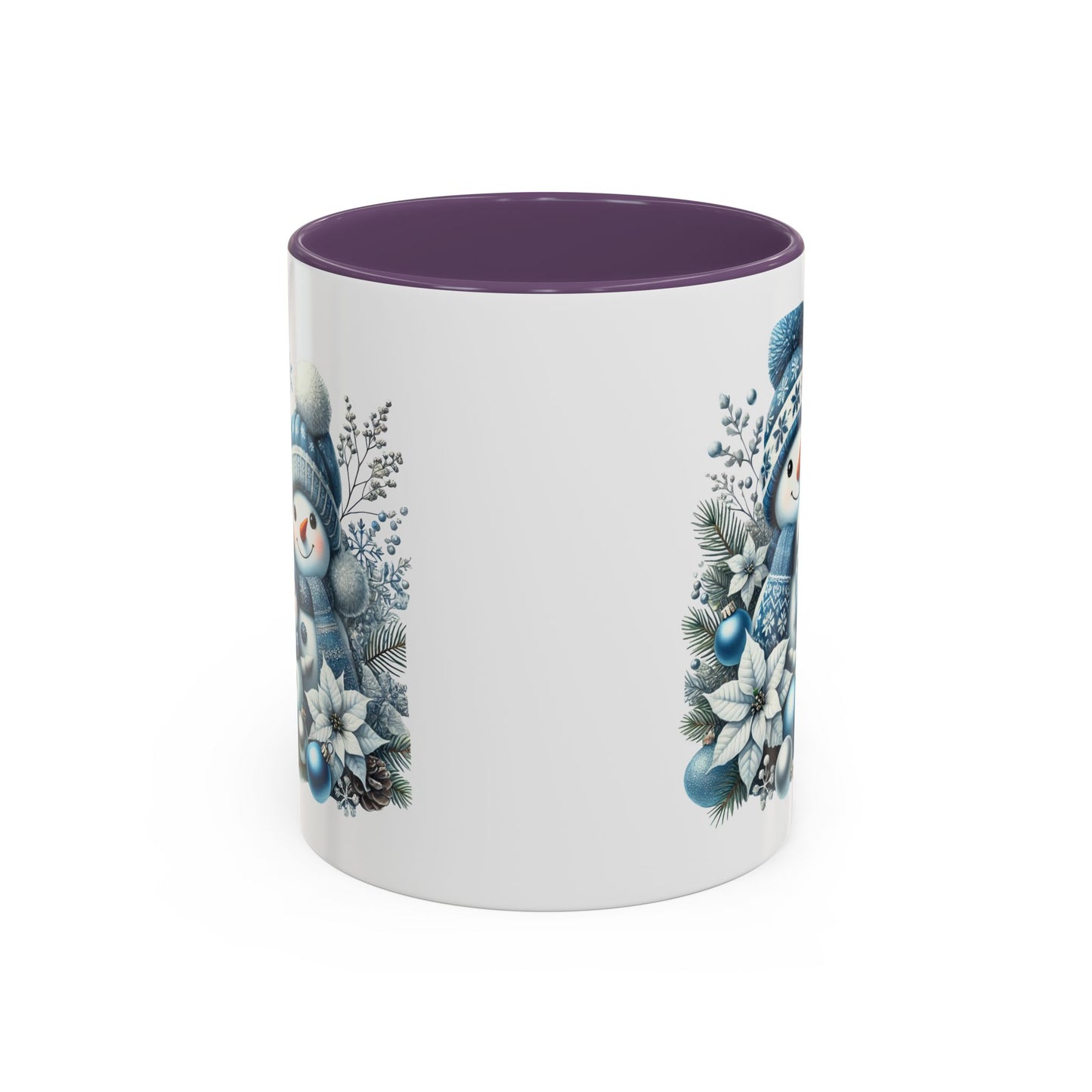 Christmas Mug - Blue Snowman Family