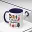 Christmas Mug - Merry Christmas Green Text Presents Tree Candy Cane