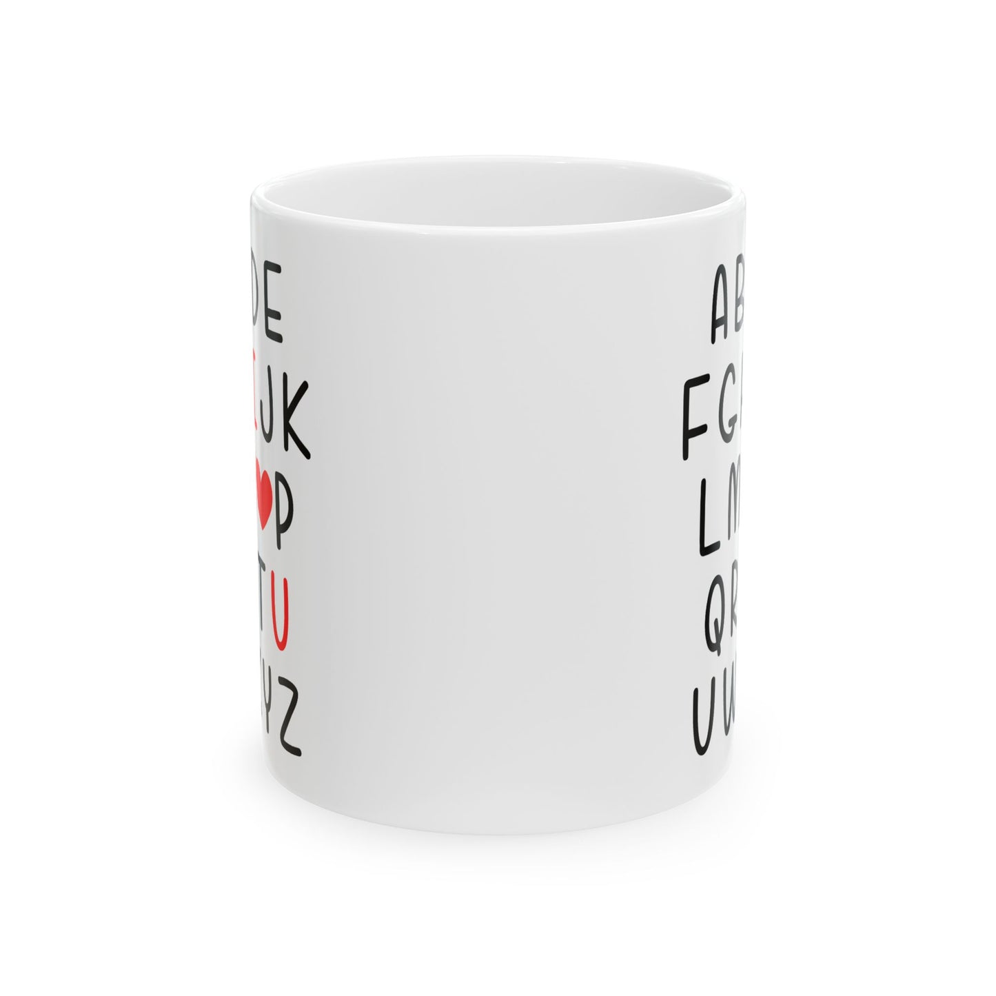 Anniversary Mug - I Love You Alphabet