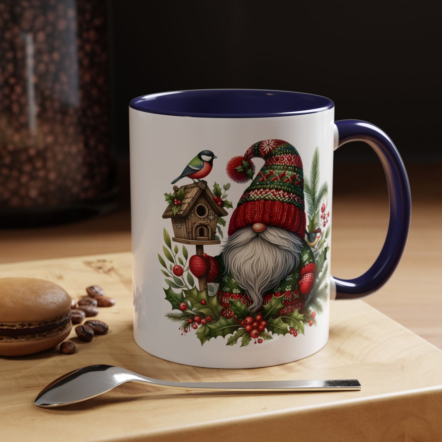 Christmas Mug - Red and Green Gnome