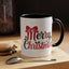 Christmas Mug - Merry Christmas Red & Green Text Bow