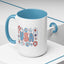 4th of July Mug - USA Preppy Floral
