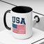 4th of July Mug - USA & Flag