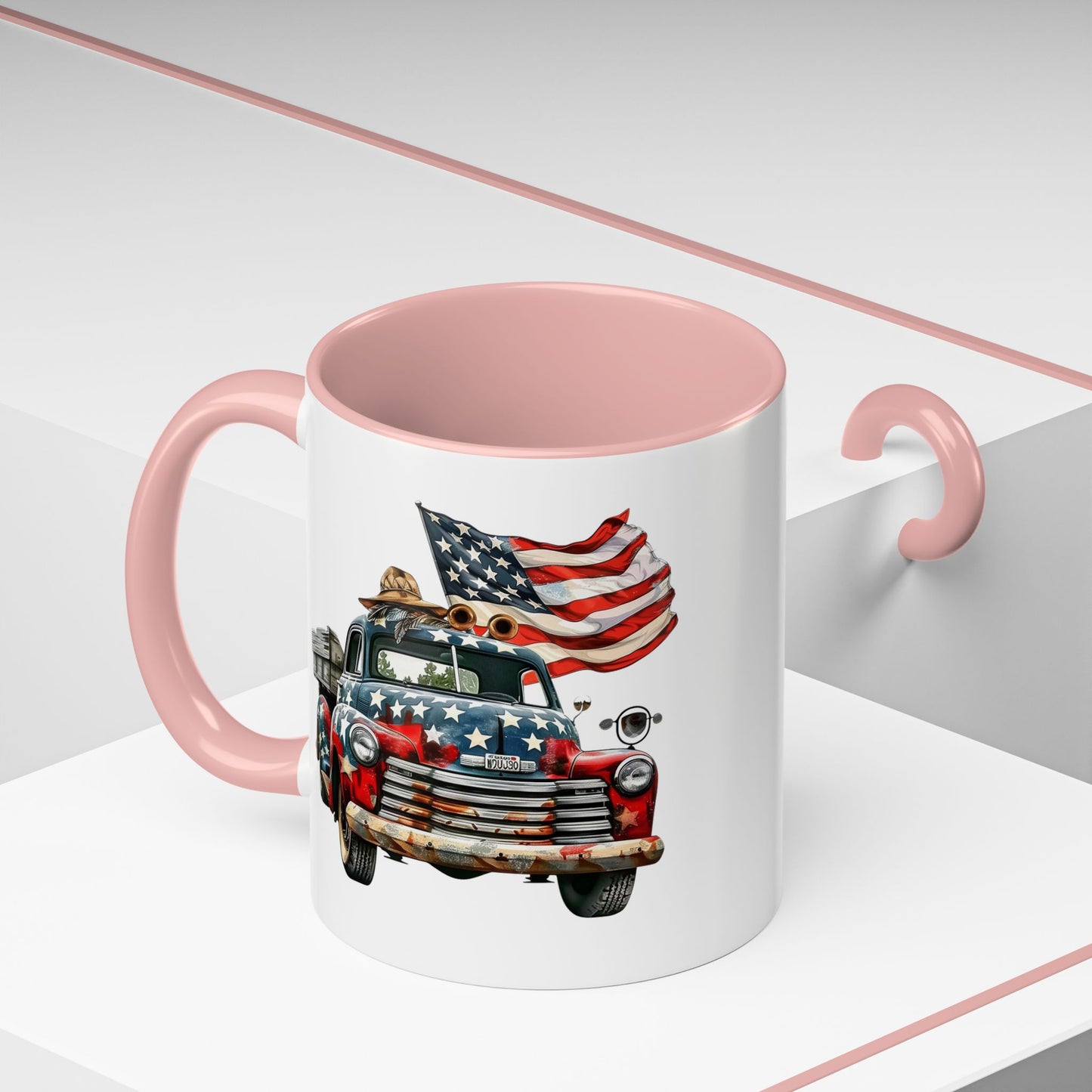 4th of July - Old Truck & Flag