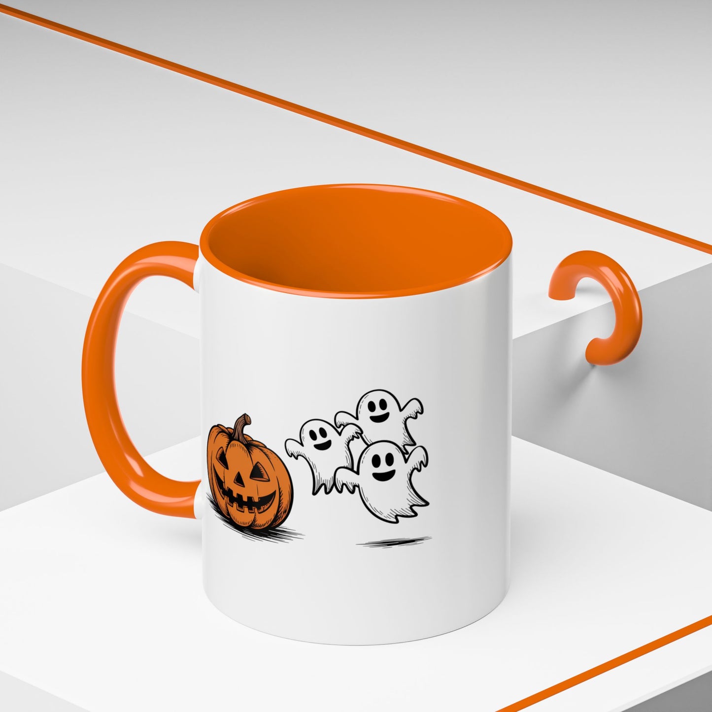 Halloween Mug - Pumpkin & Ghosts