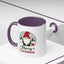 Christmas Mug - Merry Christmas Green & Red Text Gnome Present Trees