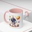 Birthday Mug - Happy Birthday Astronaut, Cake & Balloon