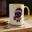 Christmas Mug - Merry Christmas Red Text Superhero