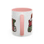 Christmas Mug - Merry Christmas Red Green & White Graffiti Hat