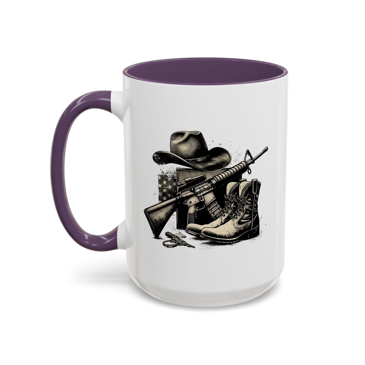 4th of July Mug - Soldier Hat Boots Gun